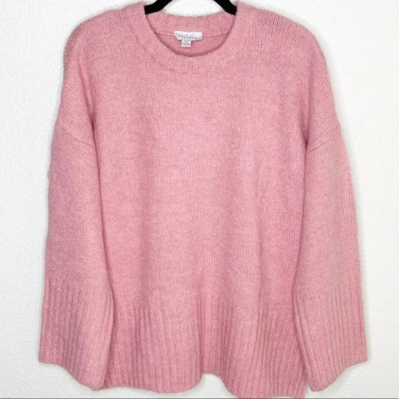TopShop Deep Hem Supersoft Sweater Pullover Pink L - Picture 4 of 7